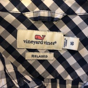 Vineyard Vines relaxed fit gingham Oxford shirt